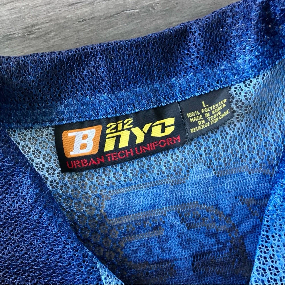 ❤️ LAST DAY Vintage Y2K B212 NYC Japanese Pagoda Mesh S/S Button Down Shirt - Picture 9 of 13